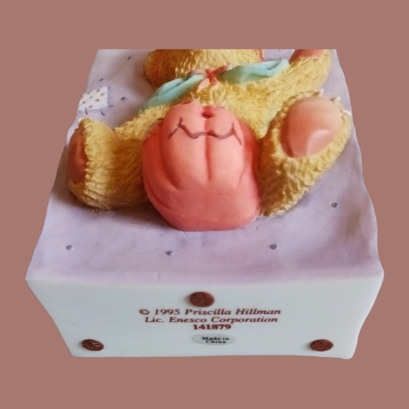 Enesco cherished teddies bear with pumpkin - Picture 5 of 8